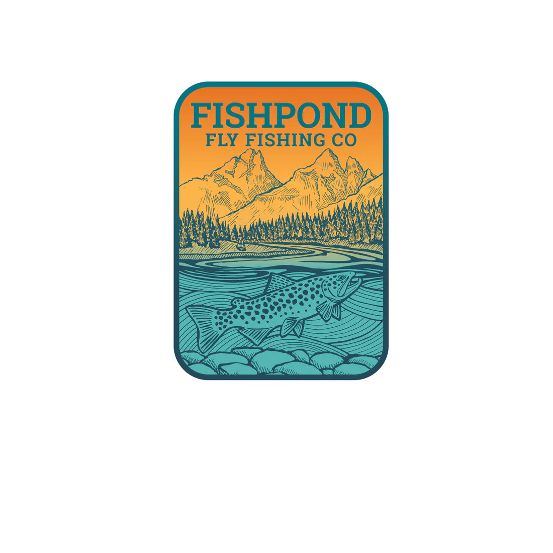 Fishpond Solitude Sticker - 5"