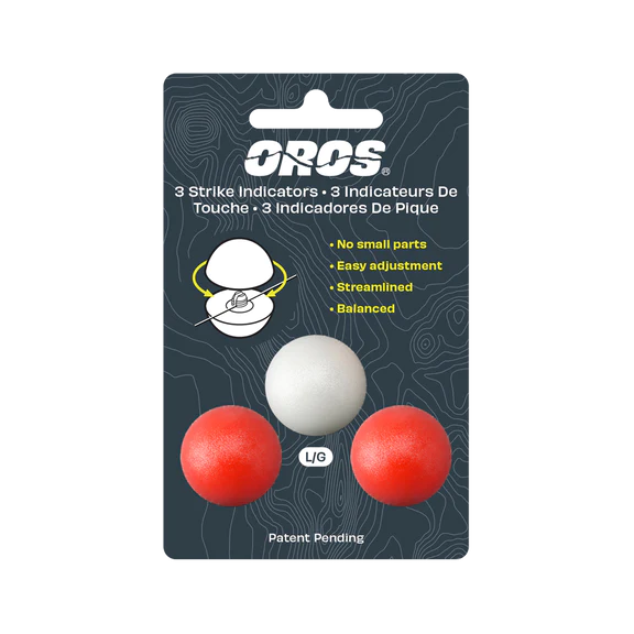 Oros 3-Pack Red & White Strike Indicators