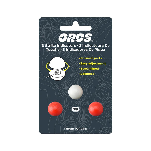 Oros 3-Pack Red & White Strike Indicators