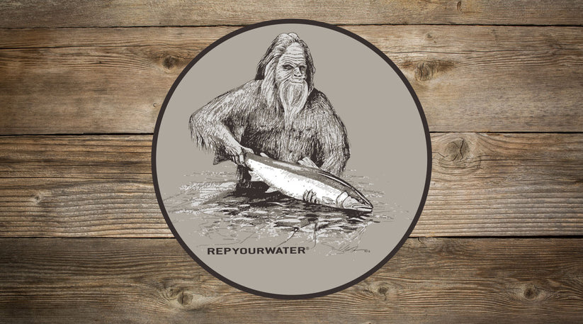 RepYourWater Squatch and Release Sticker