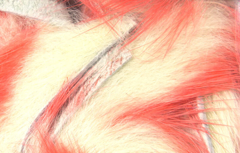 Two Toned Rabbit Flesh Strip