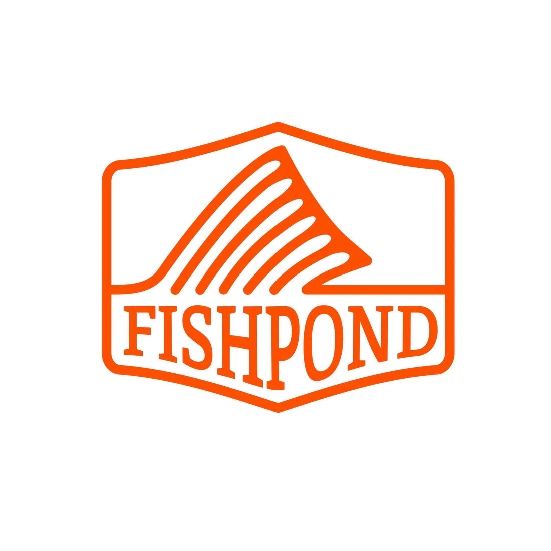 Fishpond Thermal Die Cut Sticker - Dorsal Fin 4"