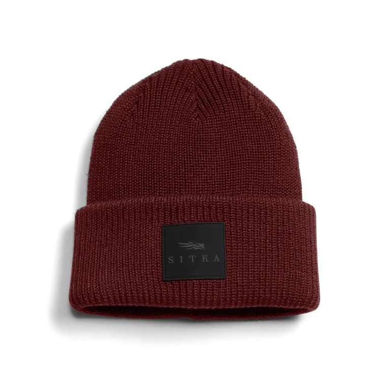 Sitka   Double Cuff Acrylic Knit Beanie