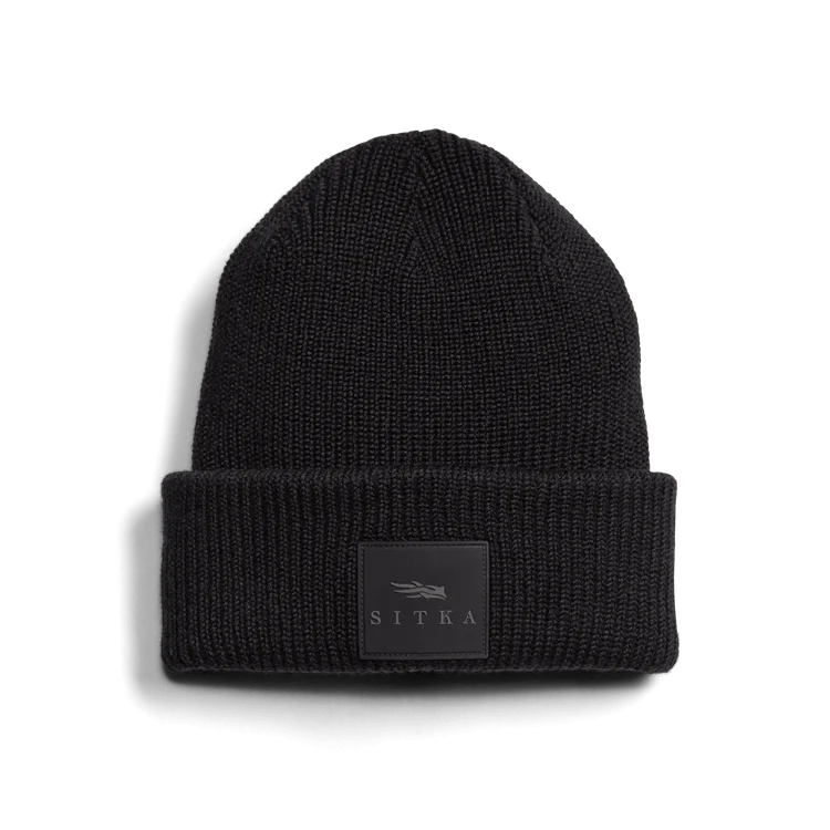 Sitka   Double Cuff Acrylic Knit Beanie