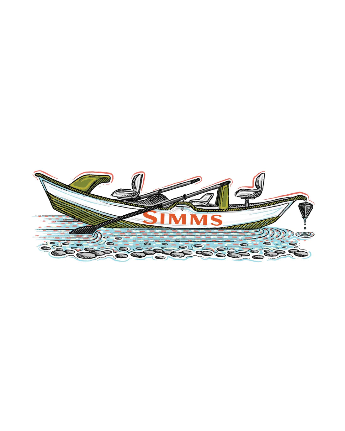 Simms Catch your Drift Sticker