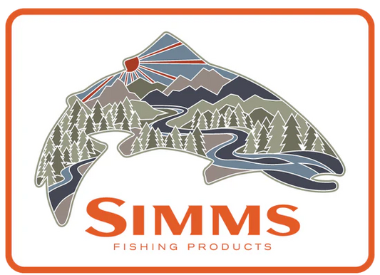 Simms Troutscape Sticker