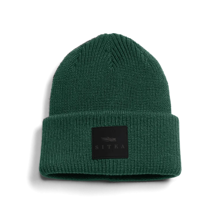 Sitka   Double Cuff Acrylic Knit Beanie