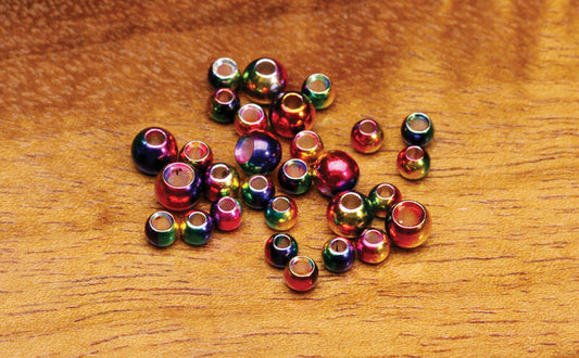 Multihued Rainbow Brass Bead