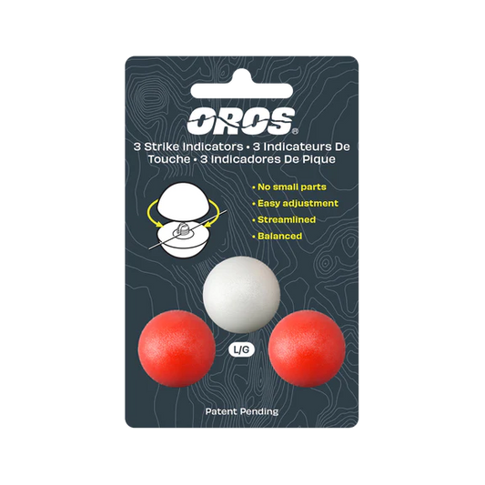 Oros 3-Pack Red & White Strike Indicators