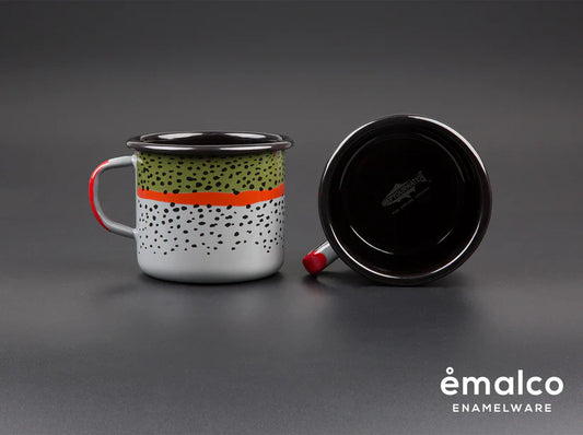 RepYourWater Enamel Camp Mug - Rainbow Trout Skin
