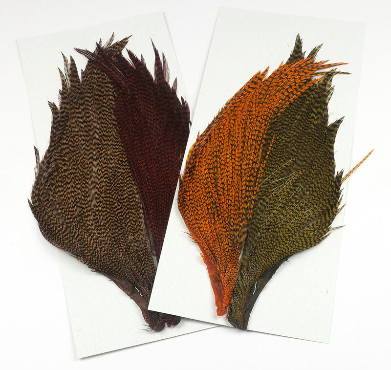 Hareline Trout Streamer Dyed Grizzly Starter Cape Set 4 colors