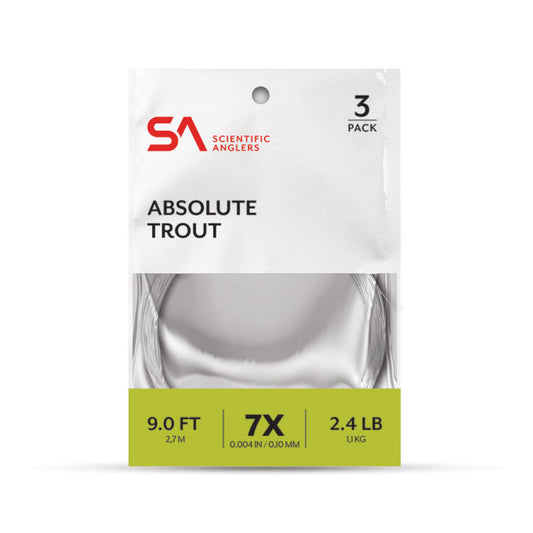 SA Absolute Trout Leader - 3 Pack