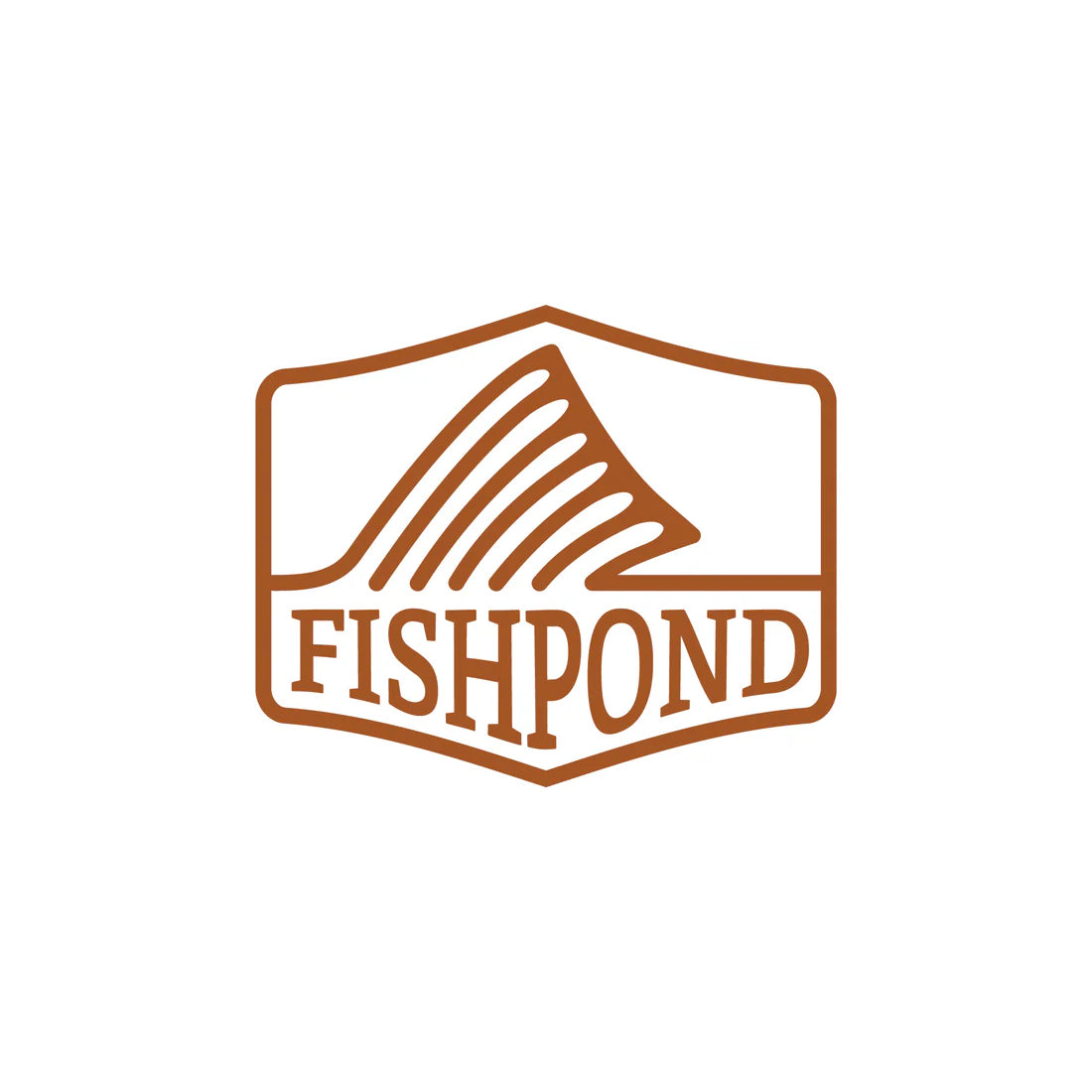 Fishpond Thermal Die Cut Sticker - Dorsal Fin 4"