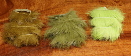 Natural and Dyed Rabbit Strips